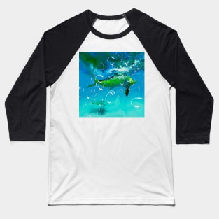 Fly Fishing Mahi Mahi Baseball T-Shirt